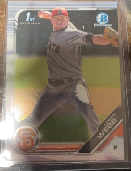 2019 Bowman Chrome #BCP-79 Logan Webb — front