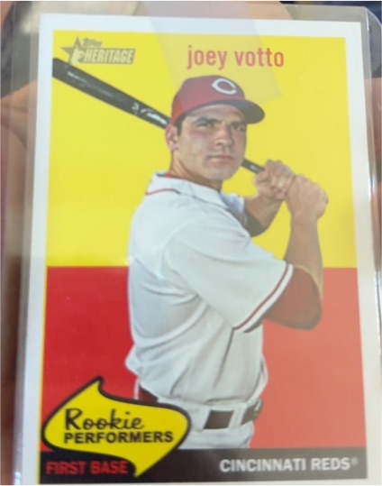 2008 Topps Heritage Rookie Performers #RP4 Joey Votto — front