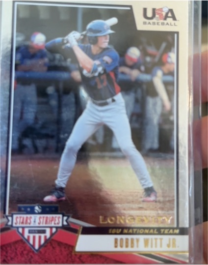 2019 Panini USA Baseball Stars and Stripes Longevity #89 Bobby Witt Jr. — front