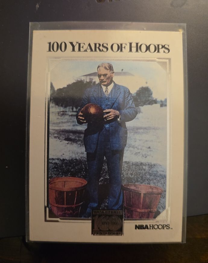 1991-92 NBA Hoops #CC1 James Naismith 100 Years of Hoops — front