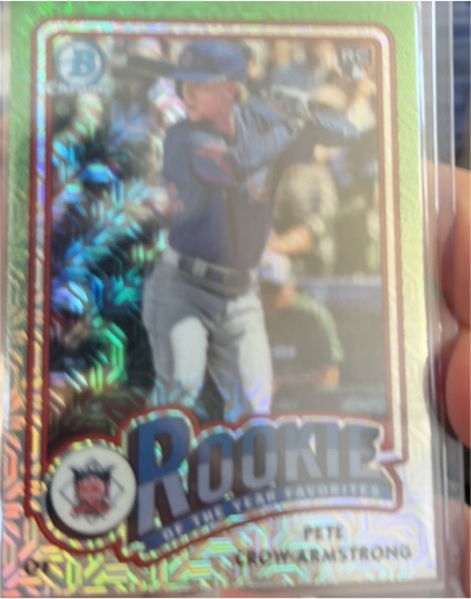 2024 Bowman Chrome #ROY13 Pete Crow-Armstrong Rookie of the Year Favorites Mojo — front