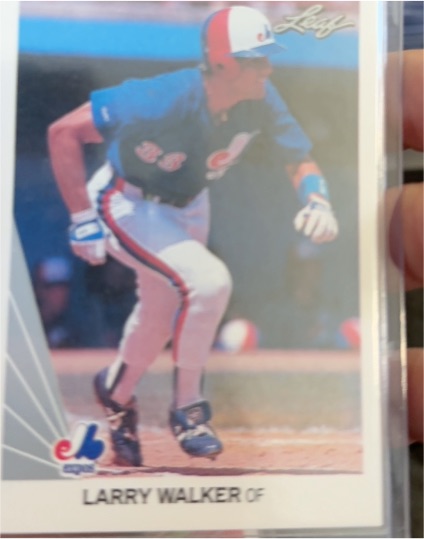 1985 Leaf Larry Walker Montreal Expos — front
