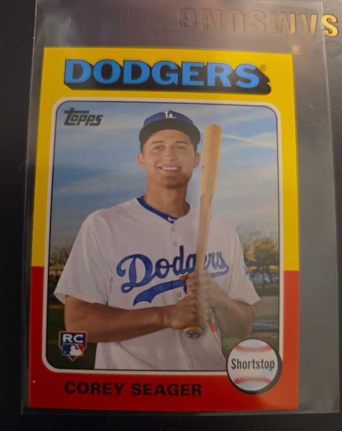 2016 Topps Mini Topps Online Exclusive 1975 Design #BC-1 Corey Seager Rookie Card — front