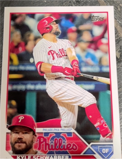 2023 Topps #466 Kyle Schwarber Philadelphia Phillies — front