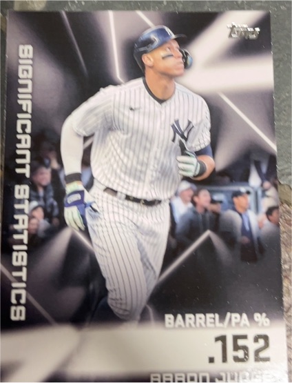 2023 Topps Series 2 #SS-4 Aaron Judge Significant Statistics — front