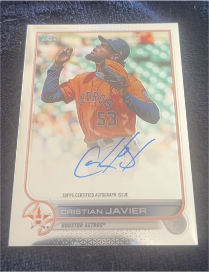 2022 Topps Chrome #211 Cristian Javier — front