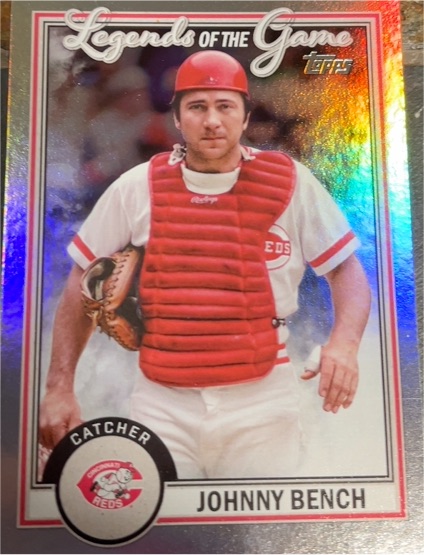 2023 Topps Series 2 #LG-23 Johnny Bench Legends of the Game — front