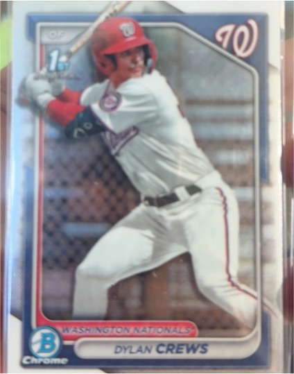 2024 Bowman Chrome Prospects #BCP-23 Dylan Crews — front