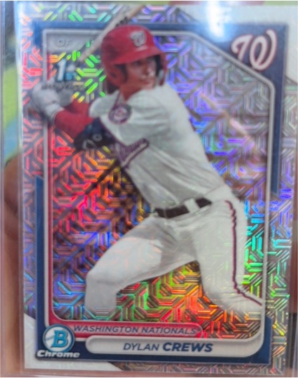 2024 Bowman Chrome #BCP-23 Dylan Crews — front