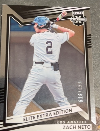 2022 Panini Elite Extra Edition #13 Zach Neto — front