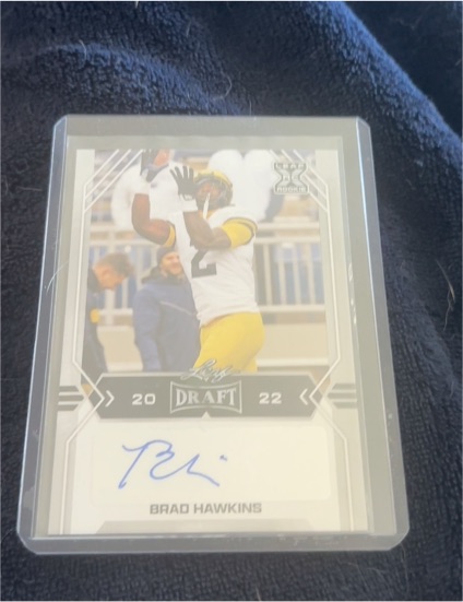 2022 Leaf Draft #BA-BH1 Brad Hawkins — front