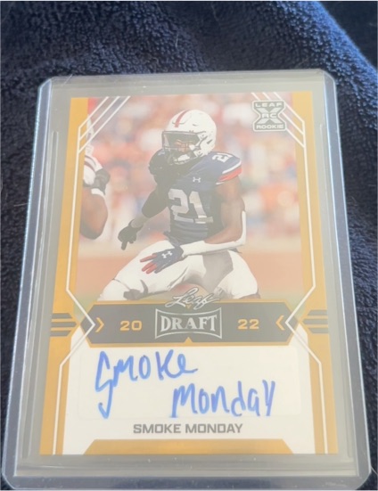 2022 Leaf Draft Autographs #BA-SM1 Smoke Monday — front