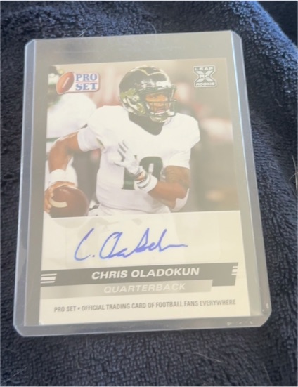 2022 Leaf Pro Set Draft #PSA-CO1 Chris Oladokun — front