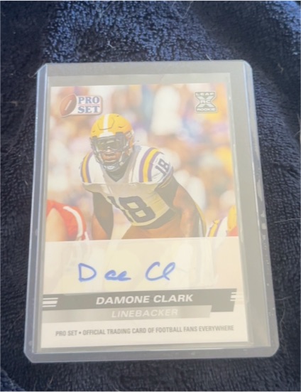 2022 Leaf Pro Set Draft #PSA-DC1 Damone Clark — front