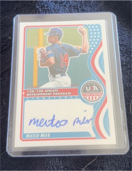 2025 Panini Stars & Stripes #NTS-MM Mateo Mier — front