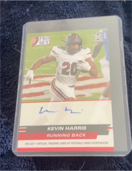 2022 Leaf Pro Set Draft #PSA-KH1 Kevin Harris — front