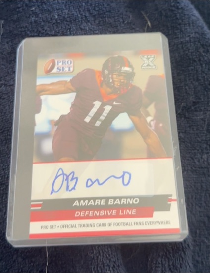 2022 Pro Set Draft #Amare Barno — front