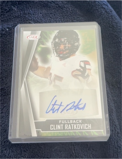 2022 SAGE Clint Ratkovich Fullback Autograph — front