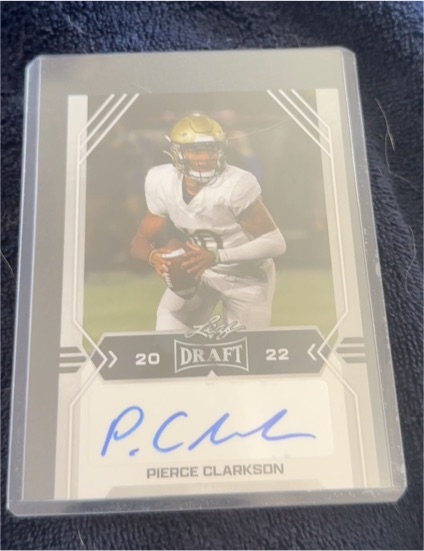 2022 Leaf Draft Autographs #BA-PC1 Pierce Clarkson — front