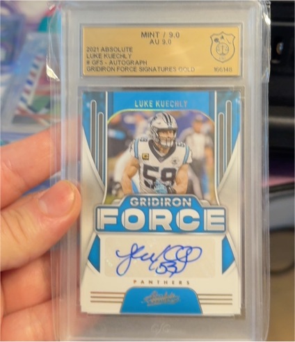2021 Panini Absolute #GF5 Luke Kuechly — front