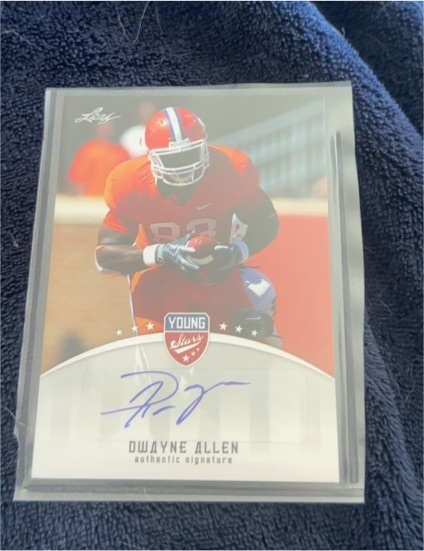 2012 Leaf Young Stars #DA1 Dwayne Allen — front