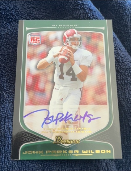 2009 Bowman Draft Picks Rookie Auto #136 John Parker Wilson — front