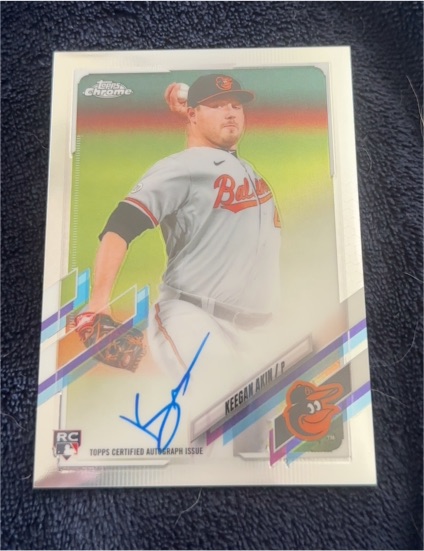 2021 Topps Chrome #RA-KA Keegan Akin — front