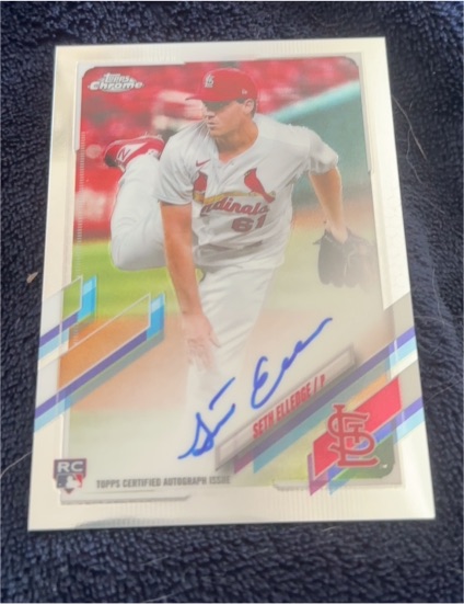 2021 Topps Chrome #RA-SEL Seth Elledge Rookie Autograph — front