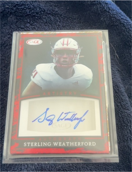 2022 SAGE Artistry Autographs #A-SW Sterling Weatherford — front