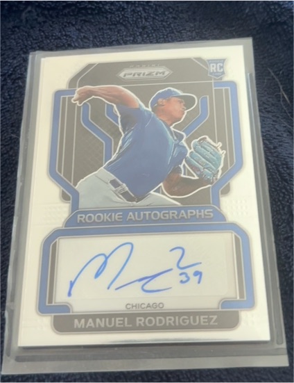 2022 Panini Prizm Rookie Autographs #RA-MR Manuel Rodriguez — front