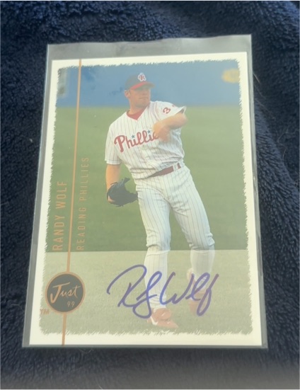 1999 Just Minors Randy Wolf — front