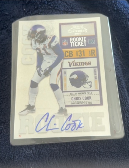 2010 Playoff Contenders #114 Chris Cook — front