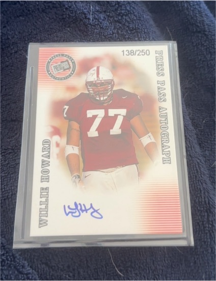 2001 Press Pass SE #NNO Willie Howard Press Pass Autograph — front