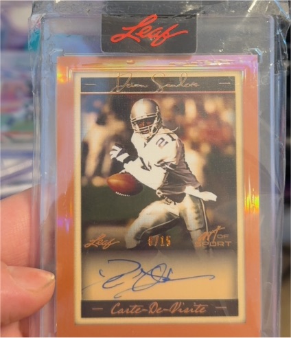 2023 Leaf Art Of Sport Carte De Visite #Deion Sanders — front
