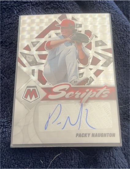 2022 Panini Mosaic Scripts #SC-PN Packy Naughton — front