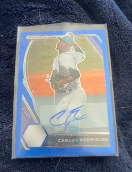 2021 Panini Prizm Draft Picks #PDP177 Carlos Rodriguez — front