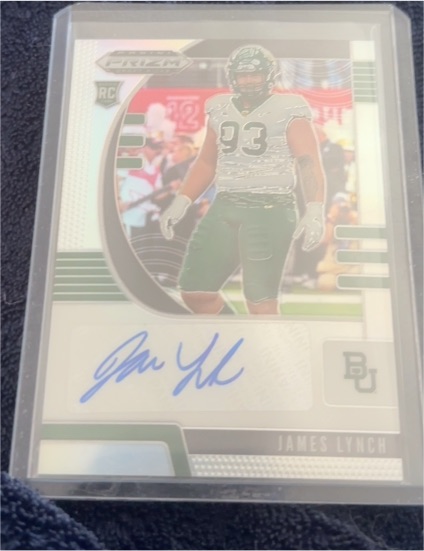 2020 Panini Prizm Draft Picks #265 James Lynch Prizm Auto — front