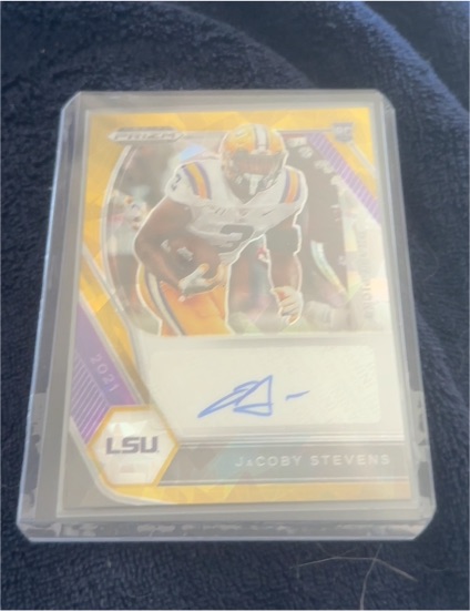 2021 Panini Prizm Draft Picks #DPA-JAC Jacoby Stevens — front