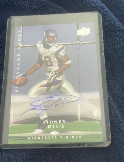 2008 Upper Deck Signature Shots #SS18 Sidney Rice — front