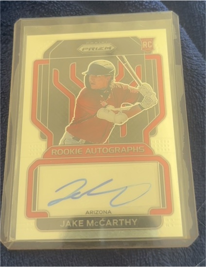 2022 Panini Prizm Rookie Autographs #RA-MC Jake McCarthy — front