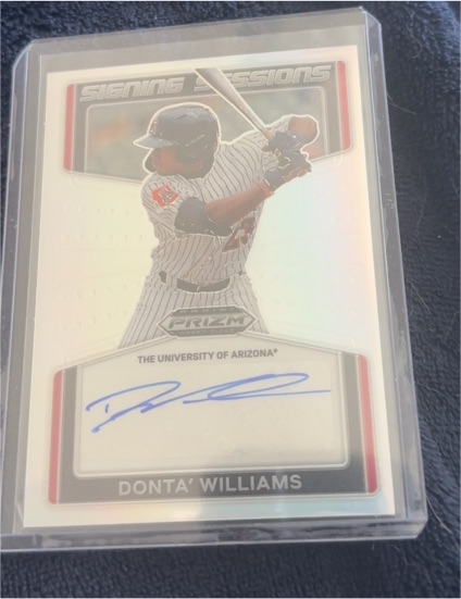 2022 Panini Prizm Draft Picks #SS-DW Donta' Williams Signing Sessions — front