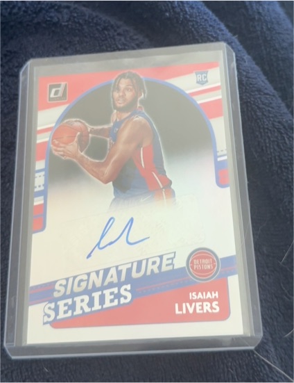 2021-22 Donruss Optic Signature Series #SS-ILV Isaiah Livers — front