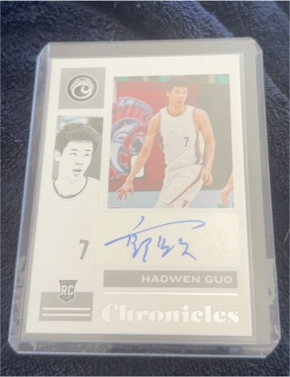 2021 Panini Chronicles Draft Picks #CR-GUO Haowen Guo Rookie Signatures — front