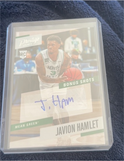 2021 Panini Chronicles Prestige Bonus Shots #PBJHA Javion Hamlet — front
