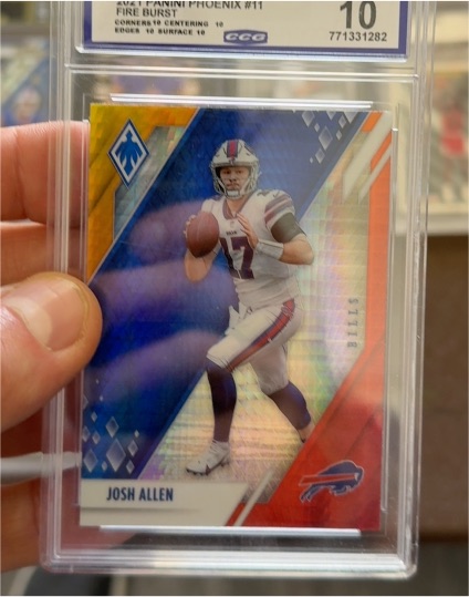 2021 Panini Phoenix Fire Burst #11 Josh Allen — front