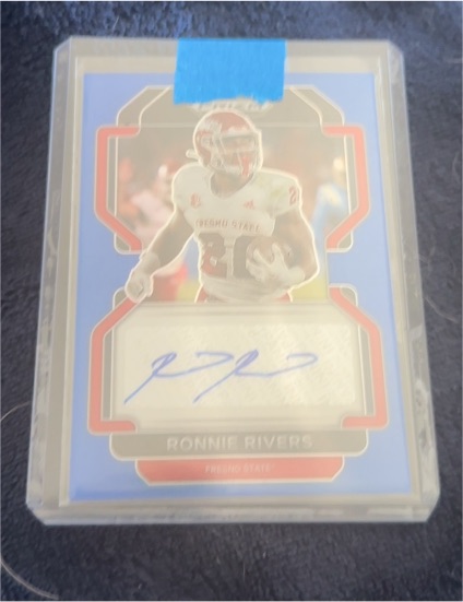 2022 Panini Prizm Draft Picks Autographs Ronnie Rivers #RA-RRI — front