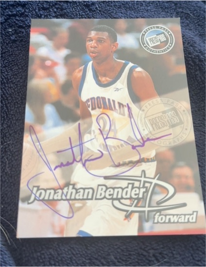1999 Press Pass #NNO Jonathan Bender — front