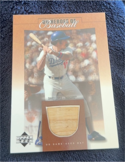 2001 Upper Deck Heroes of Baseball #B-DL Davey Lopes — front