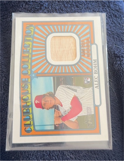 2021 Topps Heritage Clubhouse Collection Relics #CCR-AB Alec Bohm — front