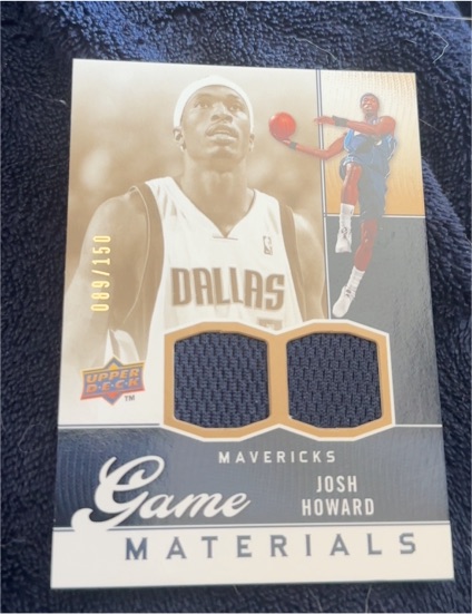 2009-10 Upper Deck Game Materials #GJ-HO Josh Howard — front
